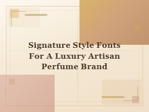 Authentic Calligraphy for Luxury Perfume Branding
